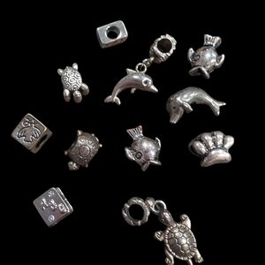 Silver Animal Charms Set